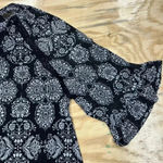 Black & White Catherine’s 3x  3/4 Sleeve Sheer Lined Blouse cottagecore Photo 6