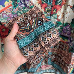 Johnny Was  Floral Bethia Mixed-Print Button-Front Long-Sleeve Silk Georgette Top Photo 3