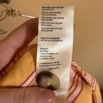 Anthropologie  Maeve Colette Linen Cropped Stripe Pants in Orange Photo 7