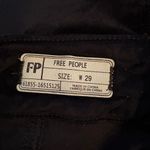 Free People Women's velour Black Mini Skirt Size 29 Photo 2