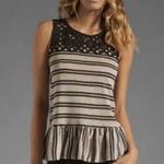 Free People  Molly’s Retro Eyelet Peplum Tank Size Small Photo 0