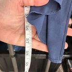 BCBG Maxazria Parisian blue dress textured denim print Asymetrical small urika Photo 8