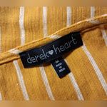 Derek Heart  Mustard Striped Off-Shoulder Mini Dress Photo 10