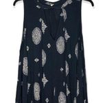 Free People  Retro Medallion Tree Swing Tunic Dress Black Small Photo 3