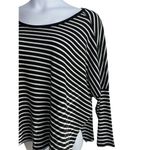 Old Navy  Women XL Stripes Drop Shoulder Sleeve Black‎ Shirt Casual Monochrome Photo 4