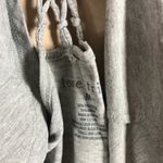 Love Tribe  Juniors Gray USA Macrame Back Tank Top NWT MEDIUM Photo 4