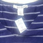 White House | Black Market  Navy Striped Top Photo 1