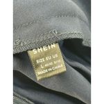 SheIn  Wide Leg Pants Navy Blue High Waisted‎ Button Detail Pleated Culottes L Photo 6