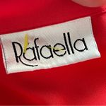 Rafaella  | Red Orange Oversized Button Down Blouse Sz 6 Photo 6