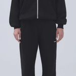 Madhappy  Black Tapered Drawstring Joggers in French Terry Photo 0
