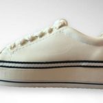Joie ‎ Women's Dabnis White Stripe Platform Sneakers Size 37 | EUC Photo 2
