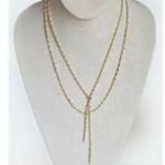 Park Lane | Whisper Necklace Gold Tone Lariat Doubke Chain Layered Dainty Photo 1