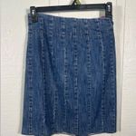 Tommy Hilfiger  Women's Dark Wash Blue Jean Pleated Stretch Skirt Size 2 EUC Photo 0