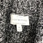 Lucky Brand Sweater-Tunic Sz XL Black Cowl Neck Side Button Cozy Retro Boho Y2K Photo 9