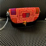 Grace Faahion Inc Stylish Multicolor Women's Bag made with n Panama , Red Photo 0