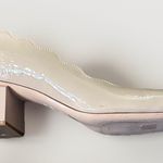AGL Women's Angie L Wave Ballet Flats Beige Patent Leather Block Heel 36/6 Tan Photo 4