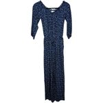 Hollister Navy Floral Jumpsuit Size Small Photo 5