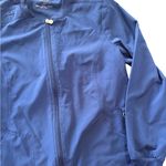 Cherokee Scrub Blue Zip-Up Jacket Photo 2