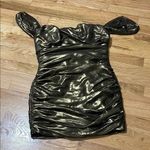 House Of CB  Green Ruched Sweetheart Mini Dress Photo 0