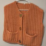 Boutique Sweater Knit Top Orange Size M Photo 0