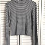Urban Outfitters  Black & White Long Sleeve Mockneck Crop Medium Photo 0