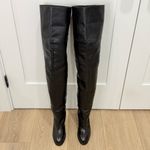 Isabel Marant New  Lurna Over The Knee Boots 7/37 Black Leather New Years Party Photo 3