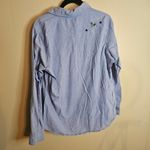 White Stag  Vintage Light Wash Light Weight Embroidered Denim Christmas Shirt Photo 1