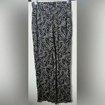 Mango Black and White Patterned Women's Trousers Photo 3