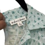 For Love & Lemons Green Polka Dot Drea Long Sleeve Mini Dress Size Small Photo 3