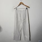 Reformation  Beck Linen Pants Wide Leg Raw Hem Women’s Size 8 Photo 4