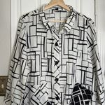 John Mark  Art to wear geo print button down Photo 2