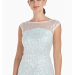 JS Collections NWT  Women's Ice Blue Claire Tea Length Midi Dress Size 2 Photo 2