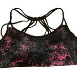 Forever 21  Sports Bra Strappy Black Pink Large Photo 0