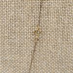 Women's Necklace 18" Jewelry Accessories Simple Gold Tone Curved Beaded Pendant Photo 3