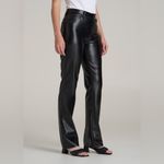 American tall True Touch Leather Straight Leg Pants for Tall Women Black Size 31 Photo 2