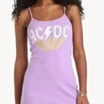 Grayson Threads  AC/DC purple graphic tank dress. Size XL Photo 0