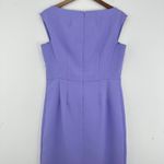 Ann Taylor  Women's Size 8 Lavender Square Neck Sleeveless Sheath Dress Wedding‎ Photo 3