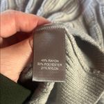 Marled Light Gray Cable Knit Sweater Size M Photo 2