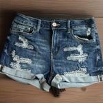 SO  Low Rise Size 11/30  Favorite Shortie Womens Juniors Pockets Distressed Blue Photo 0