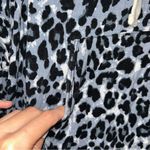 Zenana Outfitters Blue/Gray Animal Print Hoodie Women’s Large Photo 2