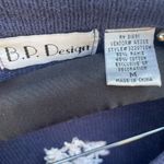 Vintage Snowman Patterned Women's Zip Cardigan Sweater Blue Size M Photo 2