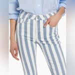 frame denim NWT Frame Le Crop Striped High-Rise Cropped Boot-Cut Jeans Photo 4