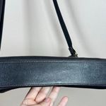 Fossil  Black Crossbody Purse Leather Brass Hardware Phone Photo 6