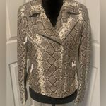 Vigoss NWT Faux Leather Snakeskin Moto Jacket Photo 1