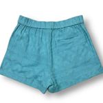 Roxy  S Adriatic Blue Cotton Pull-On Textured Shorts Casual Summer Beachwear NWT Photo 4