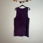 Vintage 1990's purple corduroy jumper dress Size M Photo 4