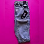 Jeans destress teen No Boundaries Mom Jean Fashion Destructed Size 5 NWT Blue Photo 6