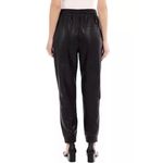 BAGATELLE COLLECTION Black Faux Leather Jogger Pants Drawstring Waist Size M Size M Photo 2