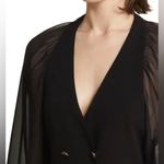 frame denim NWT Frame Sheer Sleeve Double Breasted Blazer Dress Photo 3