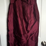Elegant Burgundy Evening Gown Red Size 4 Photo 0